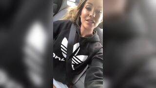 Austin Reign pussy fingering & blowjob in car snapchat premium porn videos
