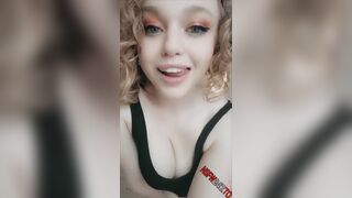 Sarah Calanthe naked tease & playing on the floor snapchat premium porn videos