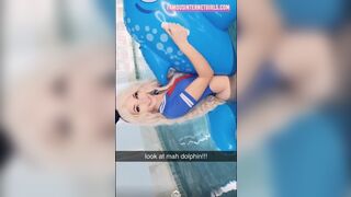 Belle Delphine Cosplay Spreading Ass Snapchat XXX Premium Porn