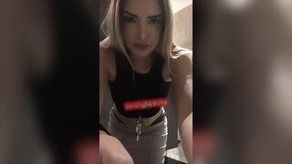 Lana Banks public toilet standing masturbation snapchat premium porn videos