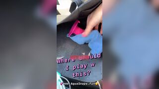 Justine aquarius first public in car dildo show snapchat premium porn videos