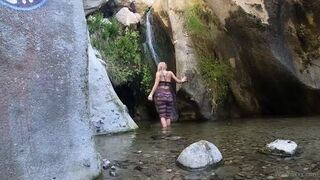 Ashley Lane - Under a little waterfall