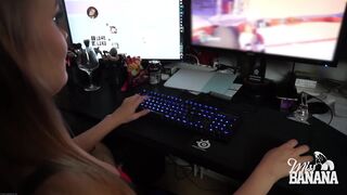 MissBanana - Gamer Girl Rides Dildo and Gets Fucked While Playing (1080p)
